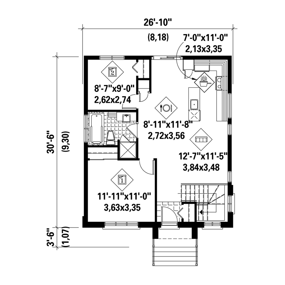 plan intérieur maison neuve thalie