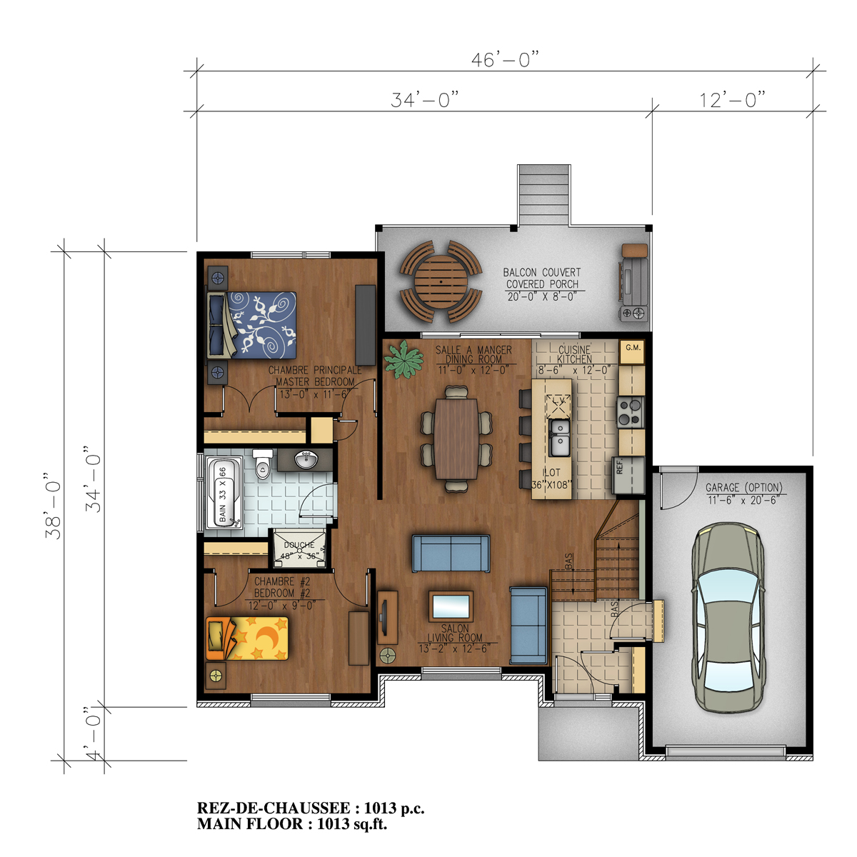 plan intérieur maison neuve Orchidée