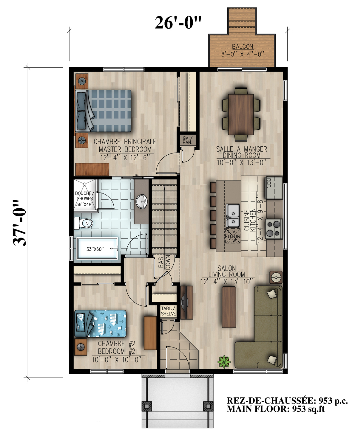 plan intérieur maison neuve Iris