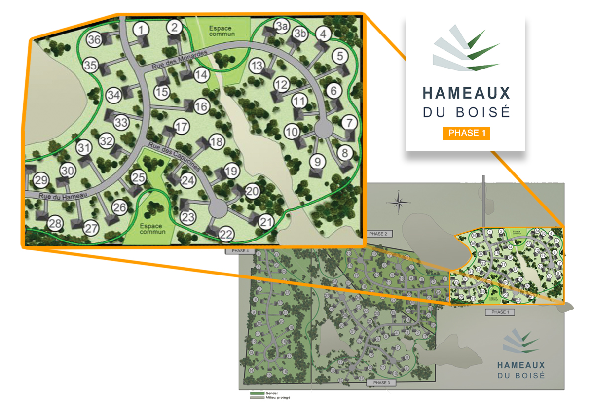 plan des terrains a vendre st-hippolyte